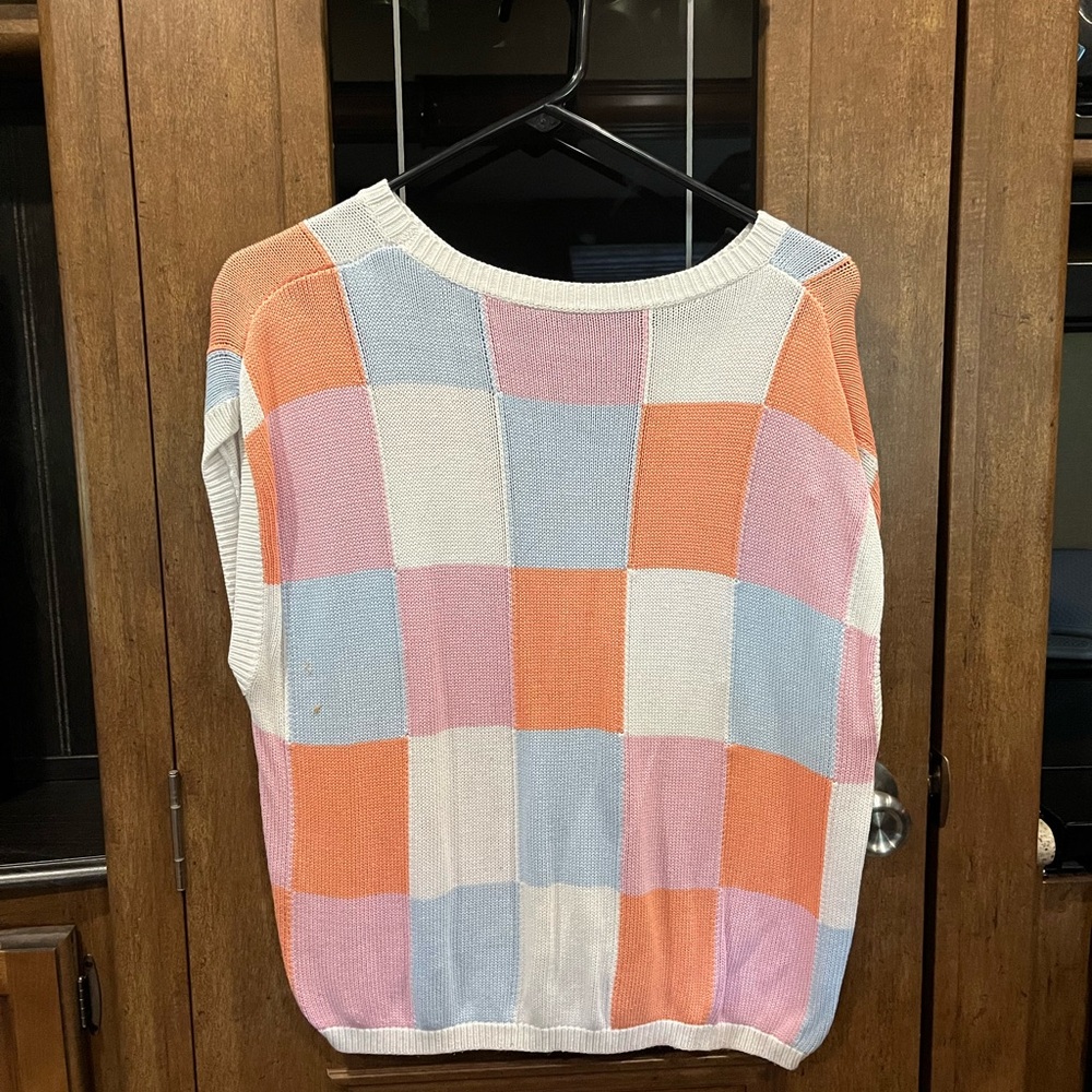 Colorful Checkered Sweater